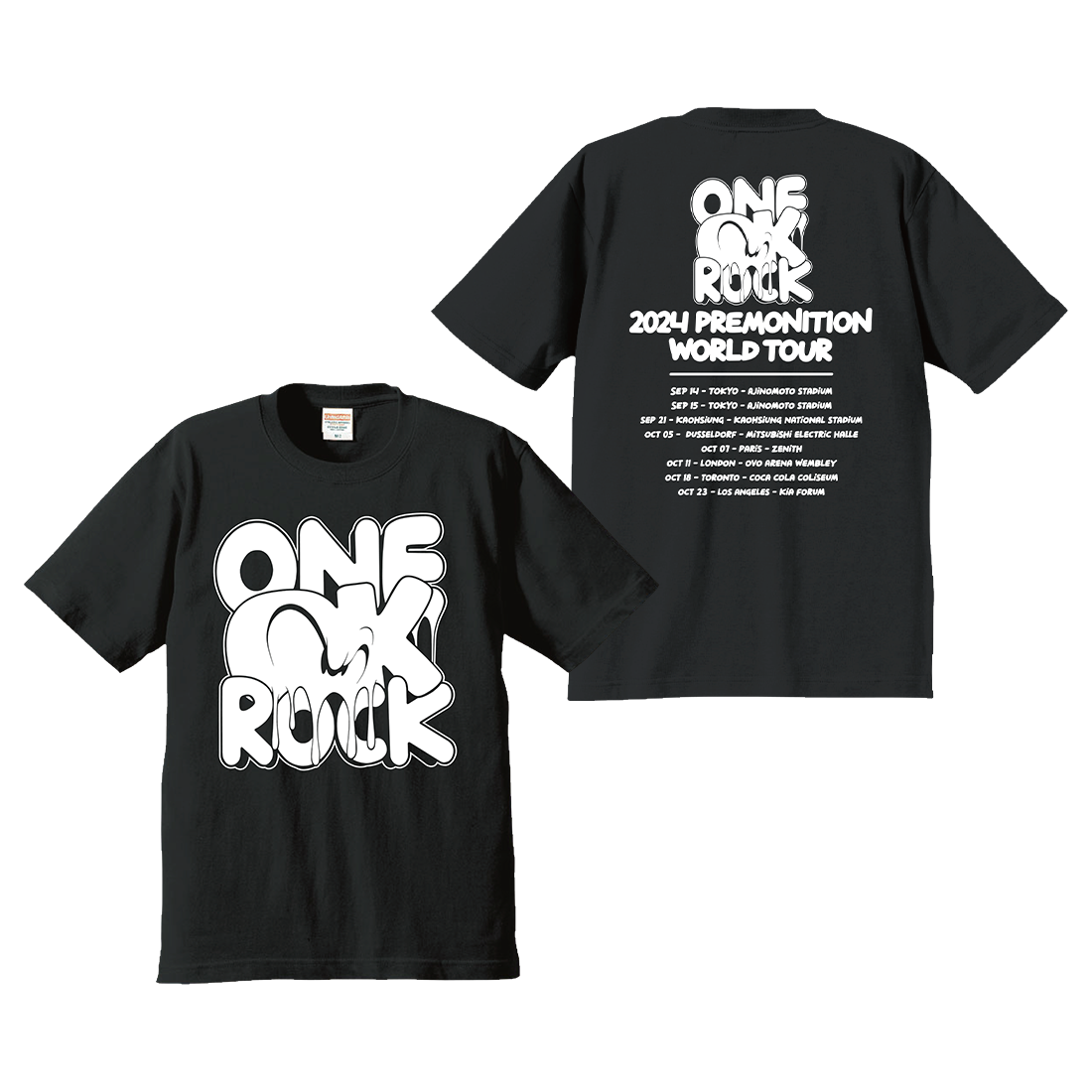 ONE OK ROCK プレモニションツアーTシャツ Lサイズ Premonition World Tour Tee – ONE OK ROCK US